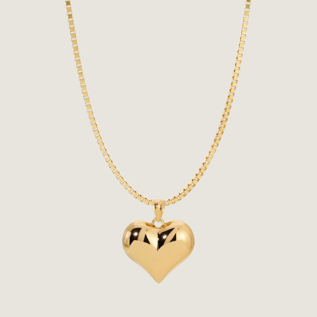 Puffed Heart Necklace
