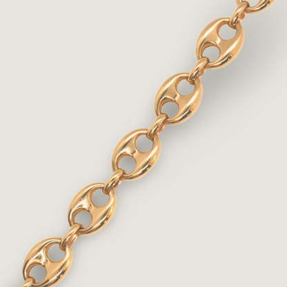 Puffed Mariner Chain Bracelet