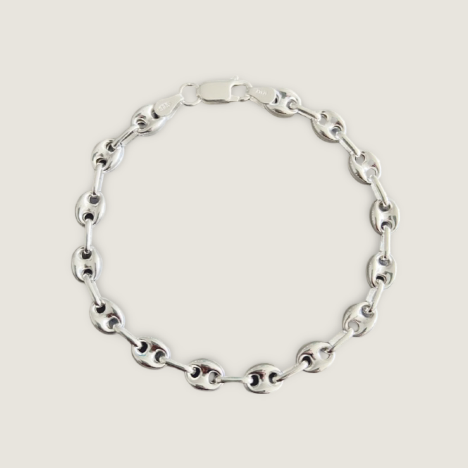 Sterling Silver Puff Mariner Chain Bracelet – ASX JEWELERS