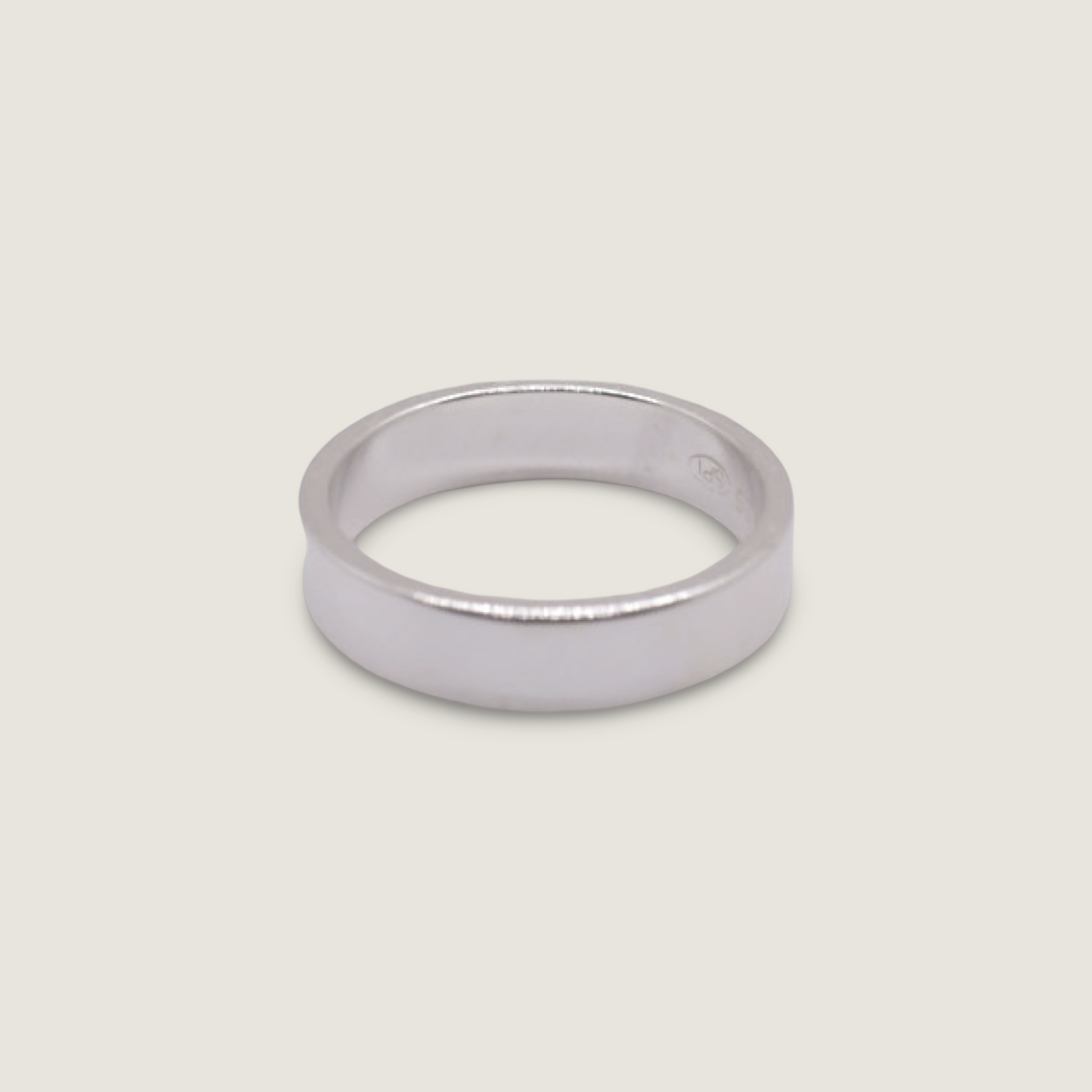 Flat Sterling Silver Band