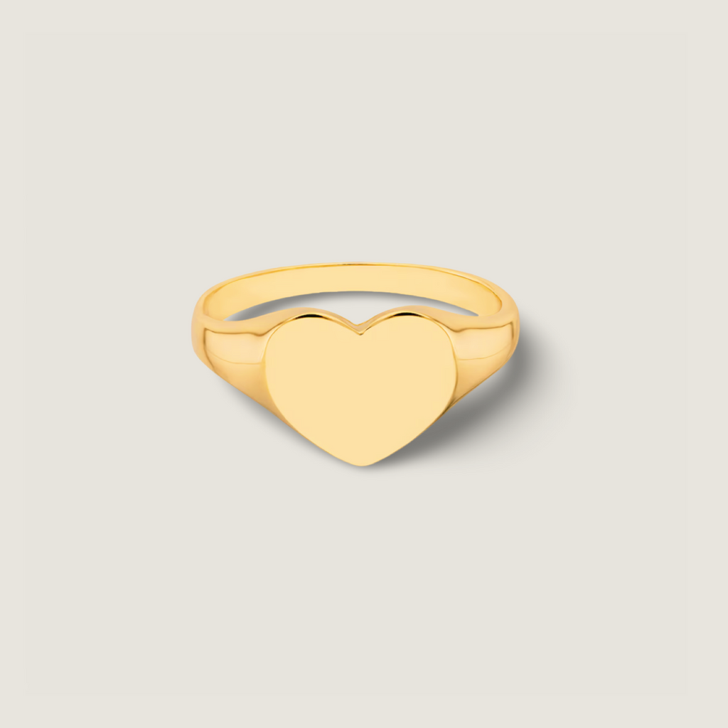 Valencia Heart Signet Ring
