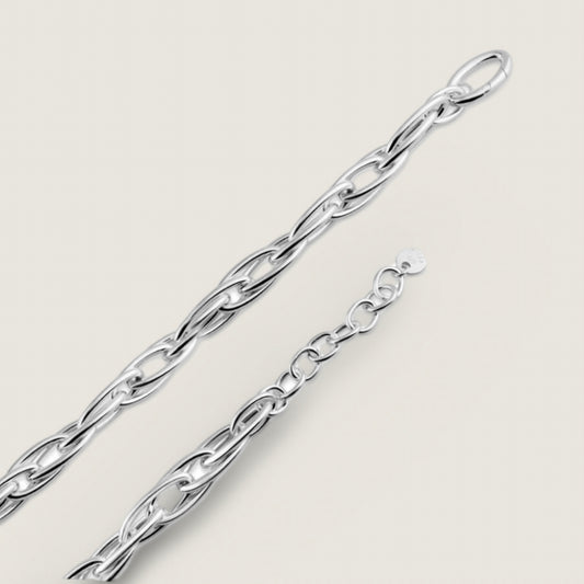 Sterling Silver Multi Link Paperclip Bracelet