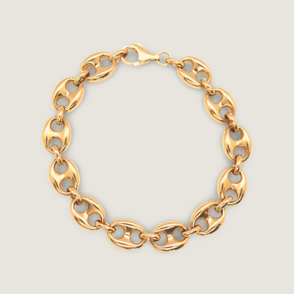 Puffed Mariner Chain Bracelet