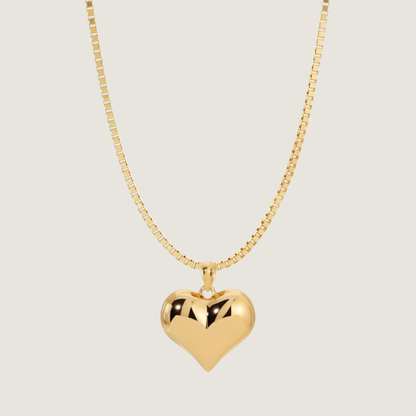 Puffed Heart Necklace