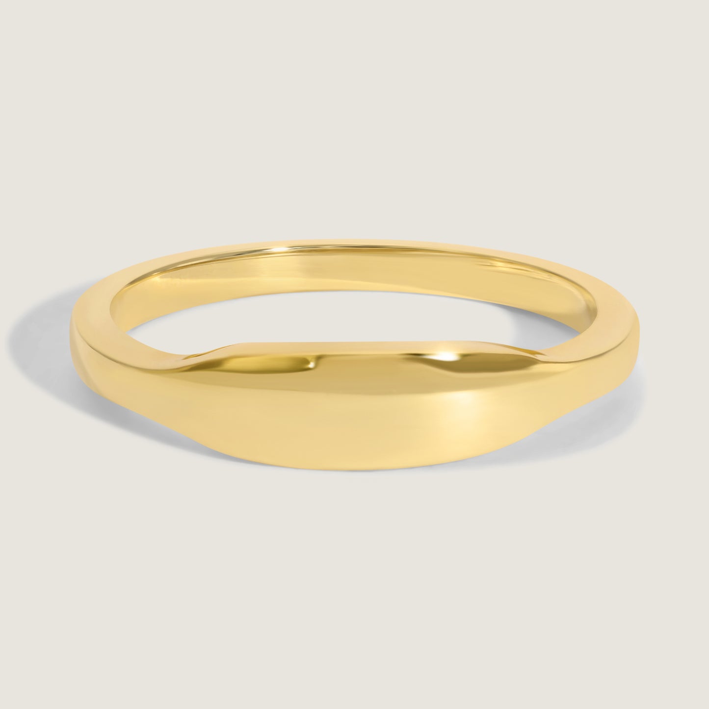 Thin signet ring