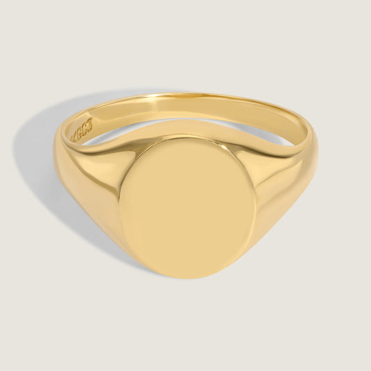 Oval signet ring