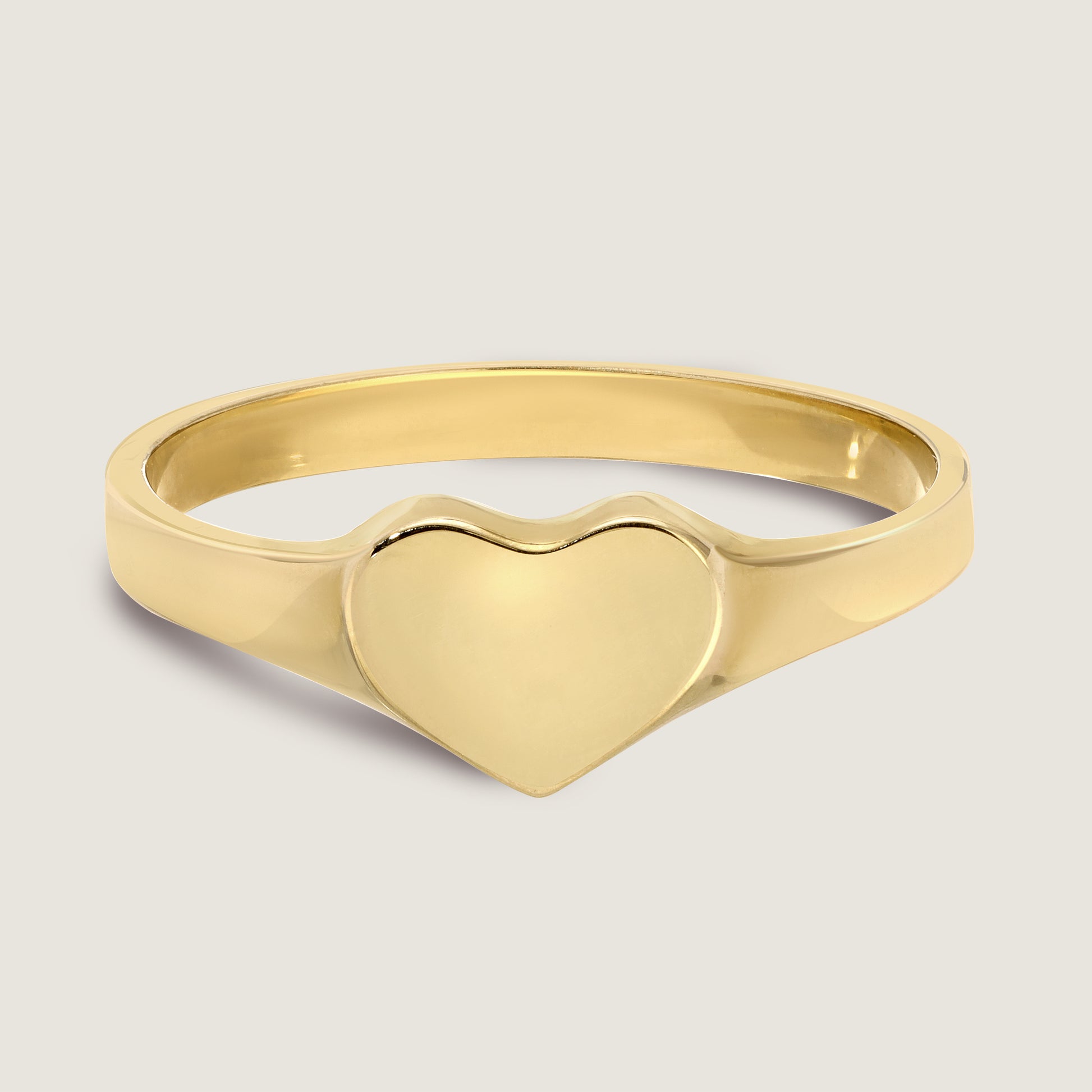 Heart signet ring